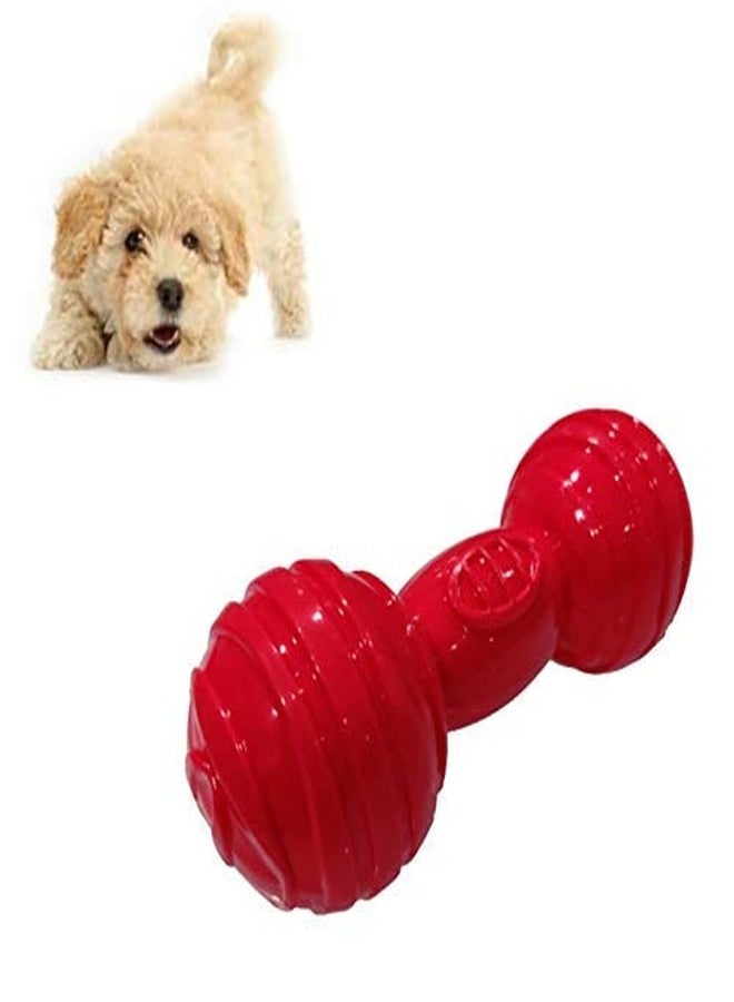Pet Guard Red Extra Strong Rubber Dumble Toy for Puppy and Dog - Image 2